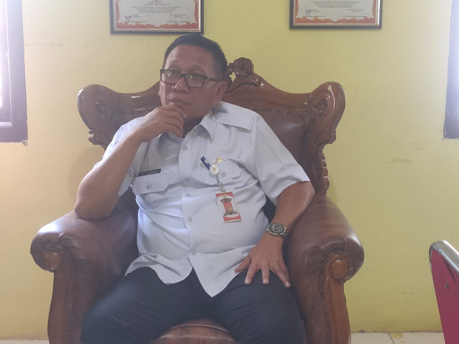 Kasat Pol PP Pesawaran Bantah Pemotongan Bantah Uang Makan Personel
