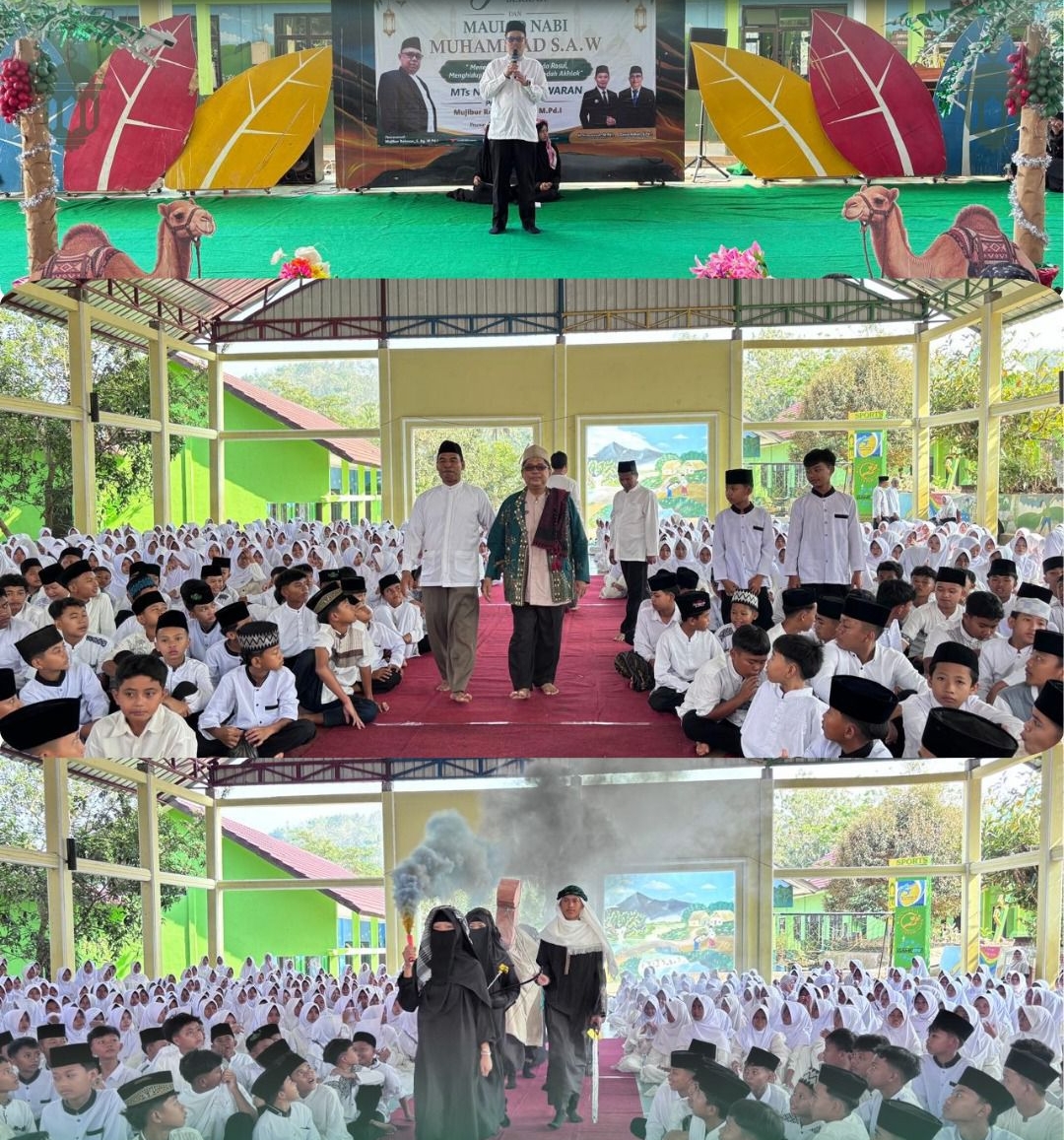 Maulid Nabi Muhammad SAW 1148 H & Jumat Barokah MTsN 2 Pesawaran Berlangsung Indah, Kreativitas Siswa Hadirkan Profil Tokoh Sahabat Nabi